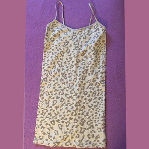 Intimately Free People Gray Tiger Pattern Stretchy Slip Dress